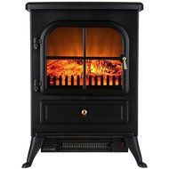 FIREBIRD 15" 1500W Adjustable 2 Setting 5200BTU Freestanding Portable Tempered Glass Electric Fireplace Stove... N2