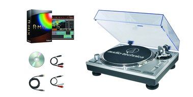 Audio Technica AT-LP120BK-USB Direct-Drive Professional Turntable (USB &amp; Analog), Black N2