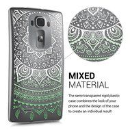 kwmobile Elegant and light weight Crystal Case Design Indian sun for LG G Flex 2 in light pink white transparent N10
