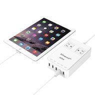 Zettaguard Mini 2-Outlet Travel Power Strip / Surge Protector with USB Charger / USB Charging Station (5-Port... N7