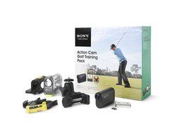 Sony HDR-AS15GOLF Action Video Camera, Golf Training Pack (Black)