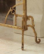 Equestrian Lodge Single Panel Flat Fireplace Screen N2