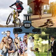 Smartphone Tripod and Action Cam Mount Adapter by USA Gear with Standard Tripod Socket and J-Hook Attachment for... N7