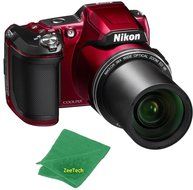 Nikon COOLPIX L840 Digital Camera with 38x Optical Zoom and Built-In Wi-Fi (Red)