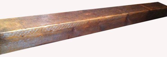 Reclaimed Barnwood Beam Fireplace Mantel (Wood, 4"x6"x72") N3