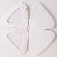 SKG 4 PCS Triangle Microfiber Replacement Pads for Steam Mop 2012 (2027) N5