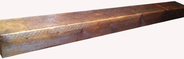 Reclaimed Barnwood Beam Fireplace Mantel (Wood, 4"x6"x72") N5
