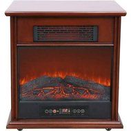 Generic 1500w Hearth Trends Classic Infrared Electric Fireplace with LED Digital Display Flame Effect, Chocolate N3