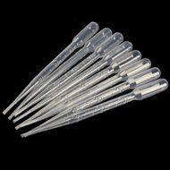 SODIAL(R) 100PCS Graduated Pipettes Dropper Polyethylene (3ml) N4