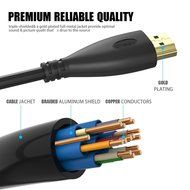 OTBBA HDMI Cable,6 Feet(1.8 Meters) 3D Ethernet High-Speed HDMI Cable[Latest Standard] N3