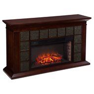 Southern Enterprises Mendicino Wide Firebox Electric Fireplace