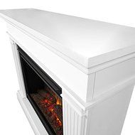 Solid Wood and Veneered MDF Kennedy Grand Electric 55.5'' Fireplace, Ultra-Bright LED, 1500W Infrared Heater,... N2