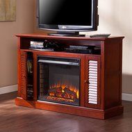 Southern Enterprises Adelaide Media Fireplace, Classic Mahogany