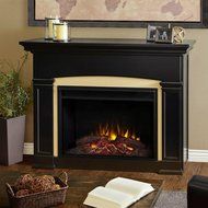 Real Flame Holbrook Grand Electric Fireplace Black