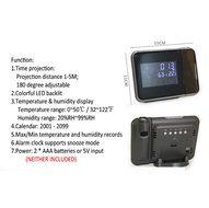 New Arrival Projection LCD Digital Alarm Clock Projector Color Display LED Backlight Table Desktop Clocks N4