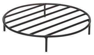 Sunnydaze Round Steel Outdoor Fire Pit Grate, 12-Inch