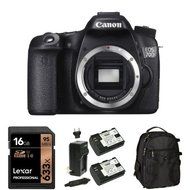 Canon EOS 70D Digital SLR Camera (Body Only) with 16GB Memory Card, Extra Battery and Bag