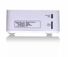 ZHPUAT Portable Bluetooth Alarm Clock Radio with FM Radio, Wireless Speaker, Aux-In and TF Card Music, USB Charging... N5