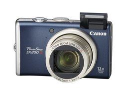 Canon PowerShot SX200IS 12.1 MP Digital Camera with 12x Wide Angle Optical Image Stabilized Zoom and 3.0-inch... N5
