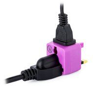 Yubi Power 2 in 1 Universal Travel Adapter with 2 Universal Outlets - Built in Surge Protector - Purple 2 Pack... N3