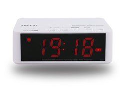ZHPUAT Portable Bluetooth Alarm Clock Radio with FM Radio, Wireless Speaker, Aux-In and TF Card Music, USB Charging... N8
