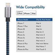 Benewell 3FT 8pin Lightning to USB Charging Cable Compatible with iPhone 7, 7 Plus, 6, 6s, 6 Plus, 6s Plus, 5s... N9