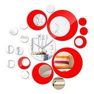 EverTrust(TM) hot sale special offer new mirror acrylic quartz watches 3d crystal red modern design luxury rushed N3