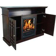 Decor Flame Electric Fireplace for TVs up to 40", Dark Chocolate