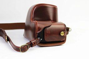 xhorizon TM FL1 Full Protection Bottom Opening Version Protective Leather Camera Case Bag with Tripod Design for... N34