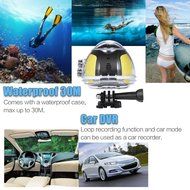 Andoer 360 Degree Wifi 2448P 30FPS 16M Fisheye Film Source Panorama Camera for Virtual Glasses VR Action Sports... N10