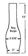 B&amp;P Lamp 3&rdquo; X 12&rdquo; Chimney, Clear N2