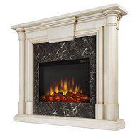 Real Flame Maxwell Electric Fireplace Whitewash