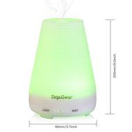 Essential Oil Diffuser 100ml - Aroma Humidifier with 7 Color LED Lights - Aromatherapy Diffuser Ultrasonic Whisper... N6