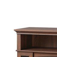 Grafton 46 in. TV/Media Console Infrared Medium Brown Walnut Indoor Electric Fireplace N2