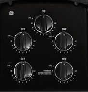 GE PGP966DETBB Profile 36" Black Gas Sealed Burner Cooktop N4