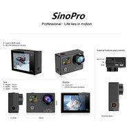 SinoPro 3.0 HD 1080P 170&deg; Fisheye Action Camera 12MP Waterproof WIFI Action Camcorder Accessory Bundles Front... N8