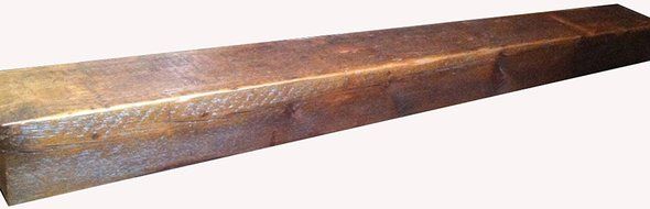 Reclaimed Barnwood Beam Fireplace Mantel (Wood, 4"x6"x72") N8