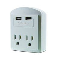 Aduro&reg; SURGE Travel Size Power Portable Mini 300 Joules Protector Multi Port Charging Station Hub with 2 Outlets... N3