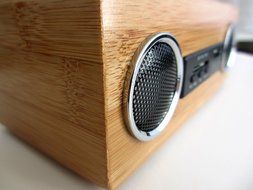 SwypeSound Mini Portable Bamboo Wood Boombox / Personal Speaker N5