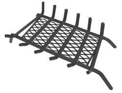 Landmann USA 97306 1/2" Steel Fireplace Grate with Ember Retainer, 30", 6 Bars