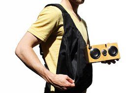 SwypeSound Mini Portable Bamboo Wood Boombox / Personal Speaker N6