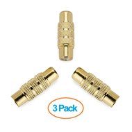 Aurum Cables 10 Pack RCA Female to Female Coupler Jack Adapter
