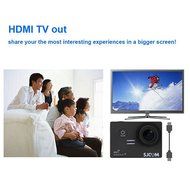 Original Sj5000 Plus Wifi Sports Action Camera Sjcam Sj5000+ Water Resistant Helmet Head Video Camcorder (Black) N2