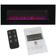 XtremepowerUS Allure Linear Wall Mount Smokeless Electric Fireplace, 50-inch Wide