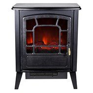 Bern Retro-Style Floor Standing Electric Fireplace