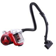 AMPERSAND Bagless Canister Vacuum Cleaner HEPA Filter Floor Dust (Red) N4