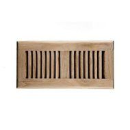 WELLAND&reg; Hardwood Floor Register Side Wall Register Vent Unfinished, 8 inch x 12 inch, White Oak