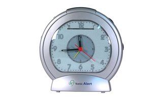 Sonic Boom EXTRA LOUD Analog Alarm Clock with Super Shake Bed Vibrating Unit, Blue Backlight Display and Adjustable...
