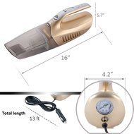 Mictuning 4-in-1 Handheld Auto Car Vacuum Cleaner Portable Wet/Dry 12V 100W Tire Inflator Pump Pressure Gauge...