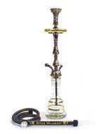 100% Authentic 32" Khalil Mamoon Burj Oxidized Hookah Egyptian Km Narghile Pipe
